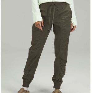 Lululemon Dance Studio Mid-Rise Jogger, Army Green, Size 10